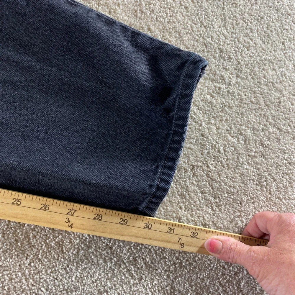 Levi's 550 Relaxed Fit Jeans‎ Mens 36x32 Black Western Tapered Leg Denim